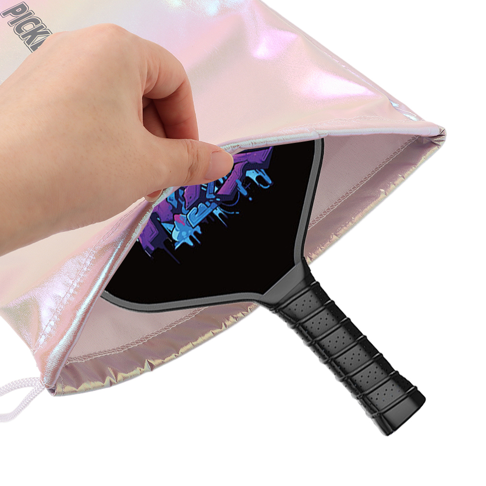 Racket Cover Bag - Polyester Pickleball Rackets Drawstring Bag Gradient