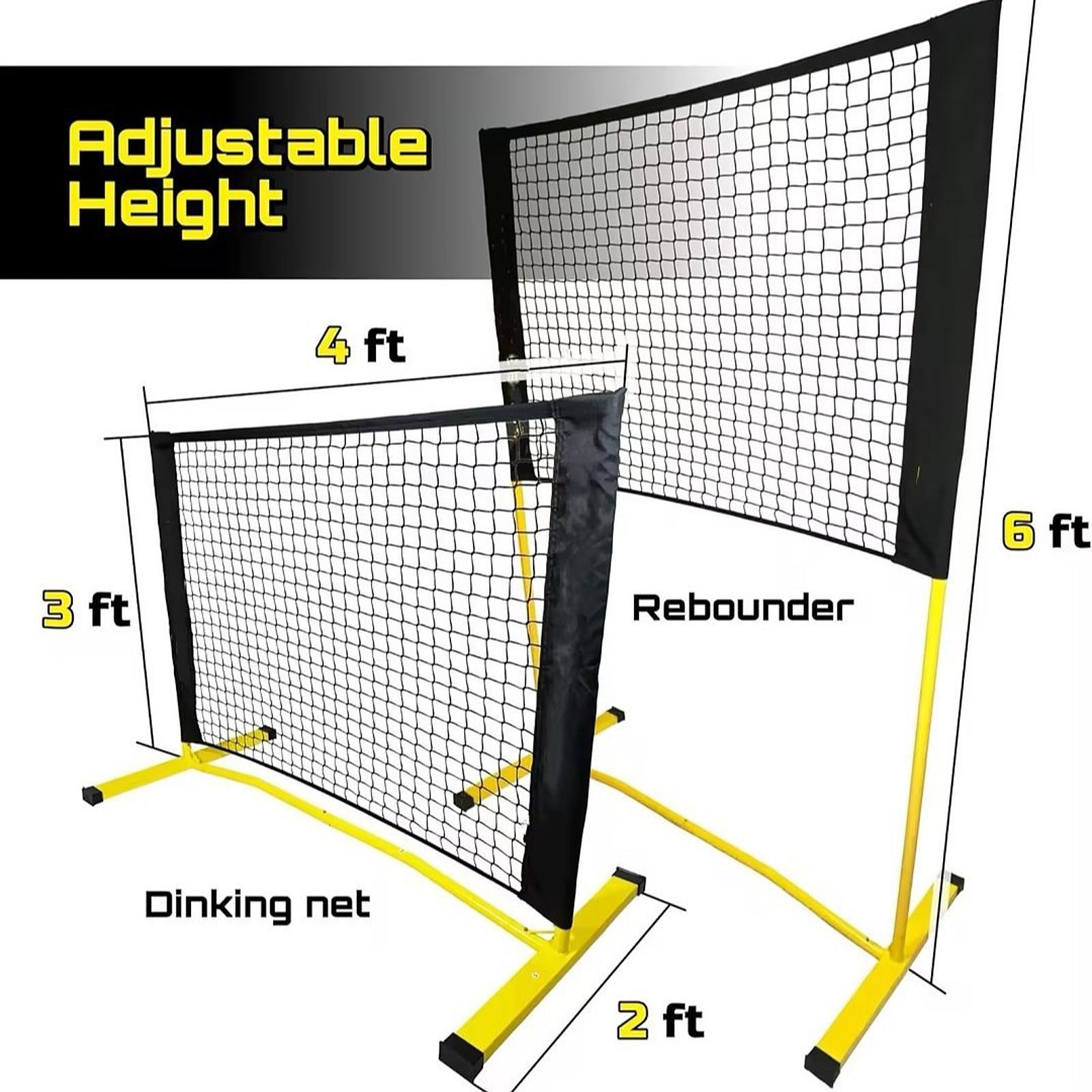 Badminton Raket - Mini Pickleball Net Weatherproof Rebounder for