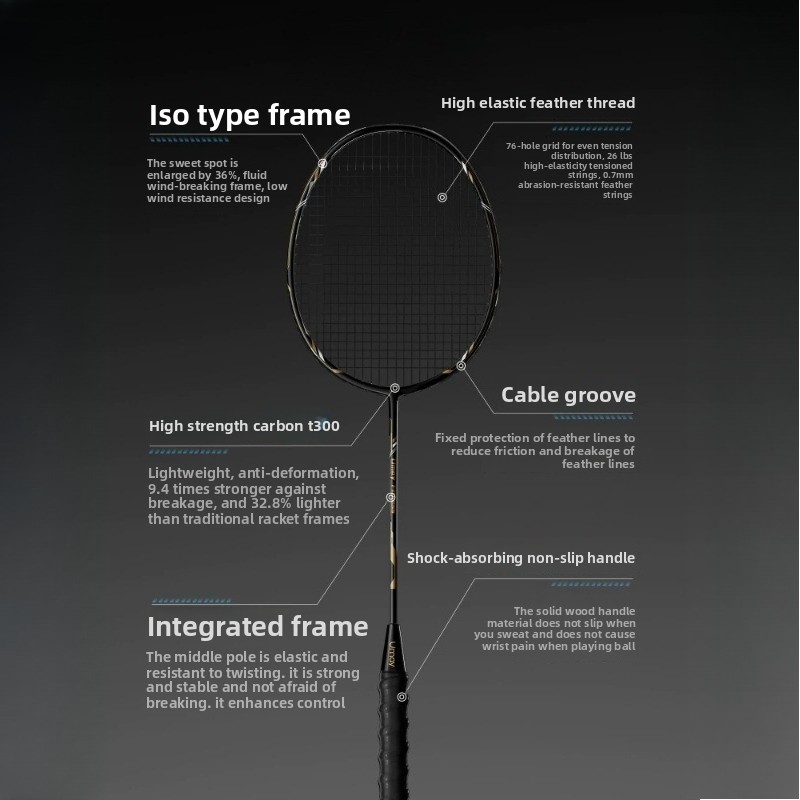 Badminton Racket Carbon Graphi – Badminton Raket recenzja i cena