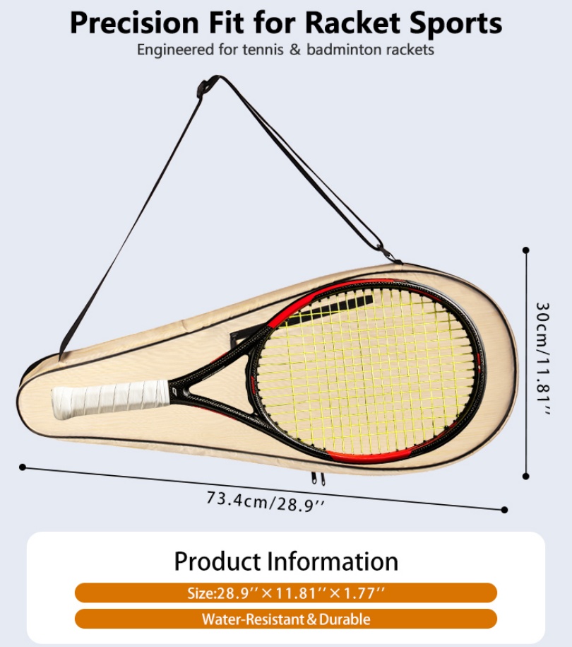 Portable Tennis Racket Bag Cov – Racket Cover Bag recenzja i cena
