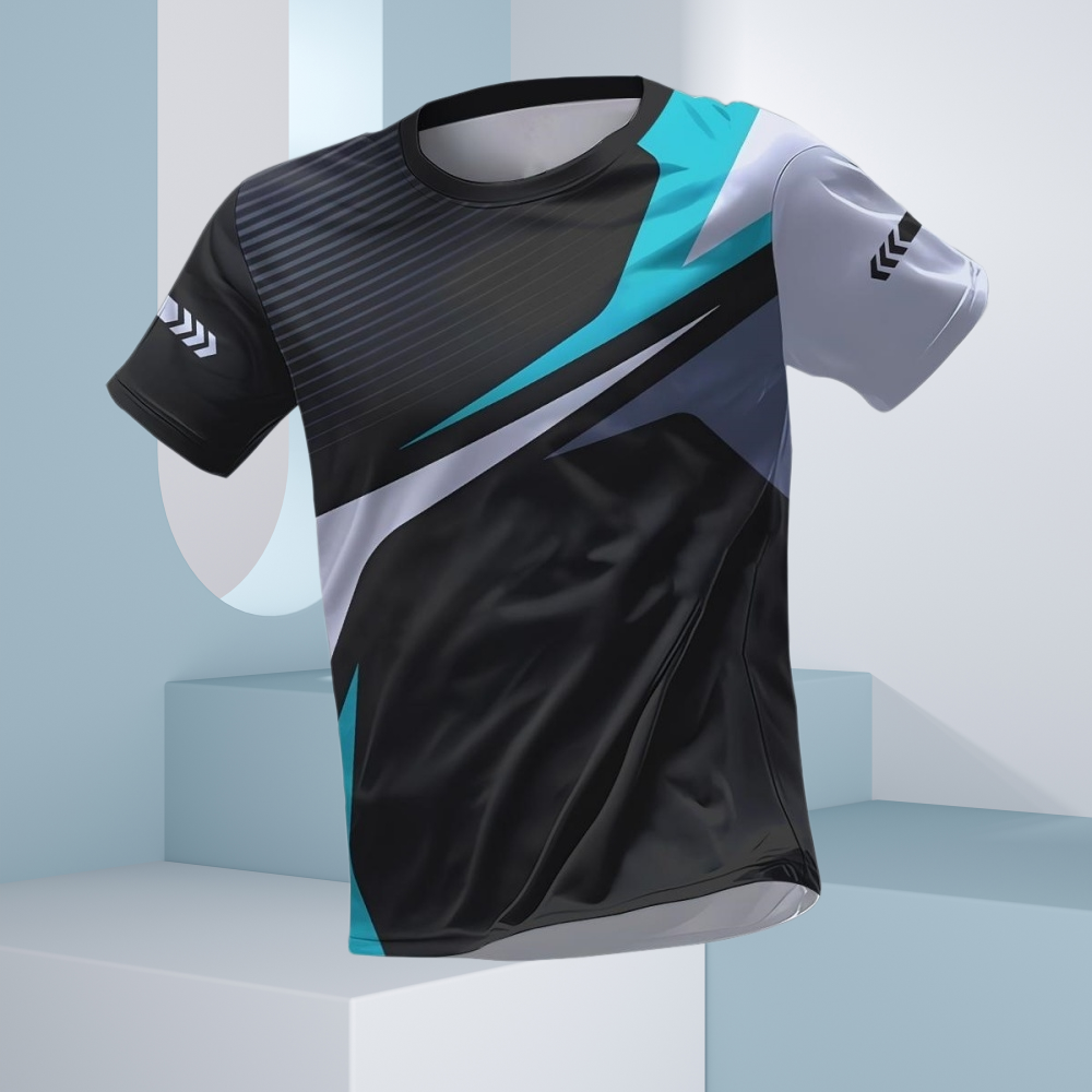 Summer T-shirt for Men,Sports  – Badminton Court recenzja i cena