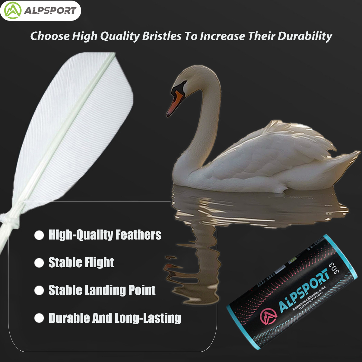 ALPSPORT 303 White Duck Feathe – Badminton Youtube recenzja i cena